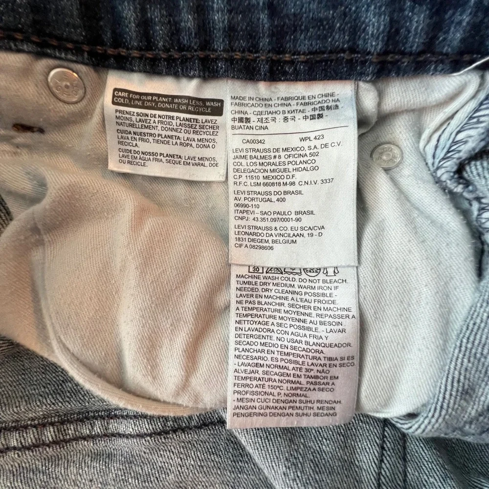 Levis 559 Relaxed Straight Jeans Mens 36x32 Blue Medium‎ Wash Denim 00559-0461